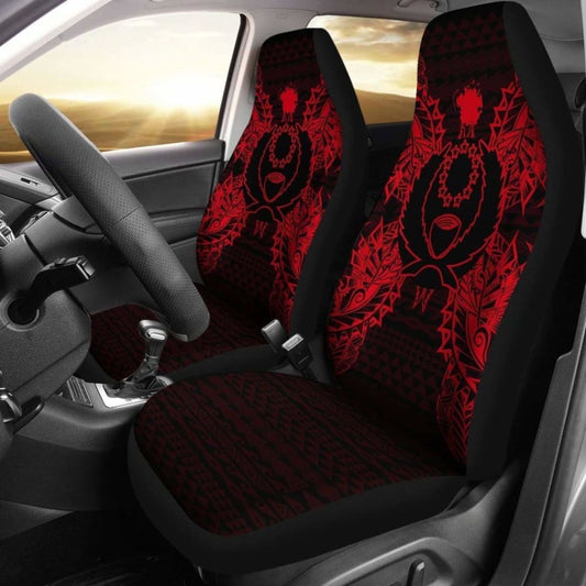 Pohnpei Polynesia Car Seat Cover Map Red