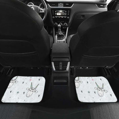 Cute Goat Design Pattern Front And Back Car Mats
