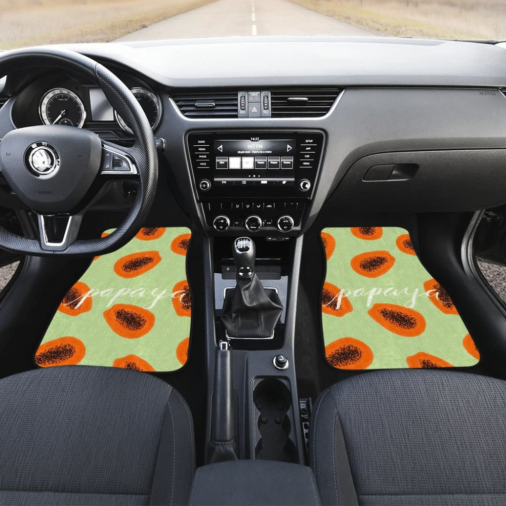 Creative Retro Papaya Car Floor Mats