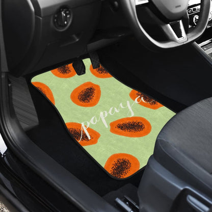Creative Retro Papaya Car Floor Mats