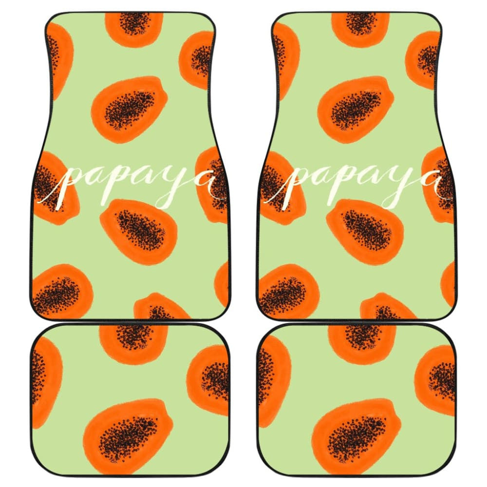 Creative Retro Papaya Car Floor Mats