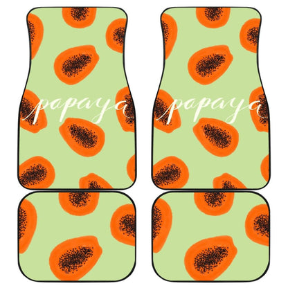 Creative Retro Papaya Car Floor Mats
