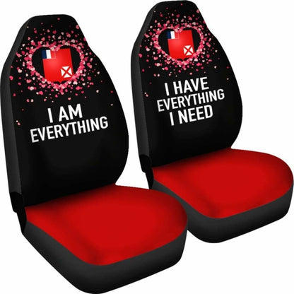 Wallis And Futuna Car Seat Covers Couple Valentine Everthing I Need (Set Of Two)