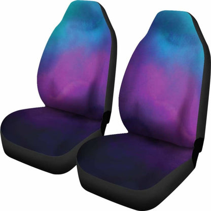 Watercolor Teal, Purple And Blue Ombre Car Seat Covers