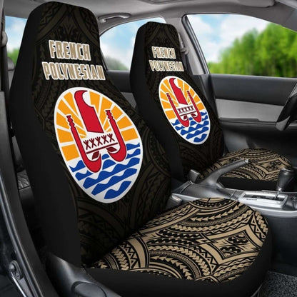 French Polynesian Car Seat Covers - French Polynesian Coat Of Arms Tattoo -