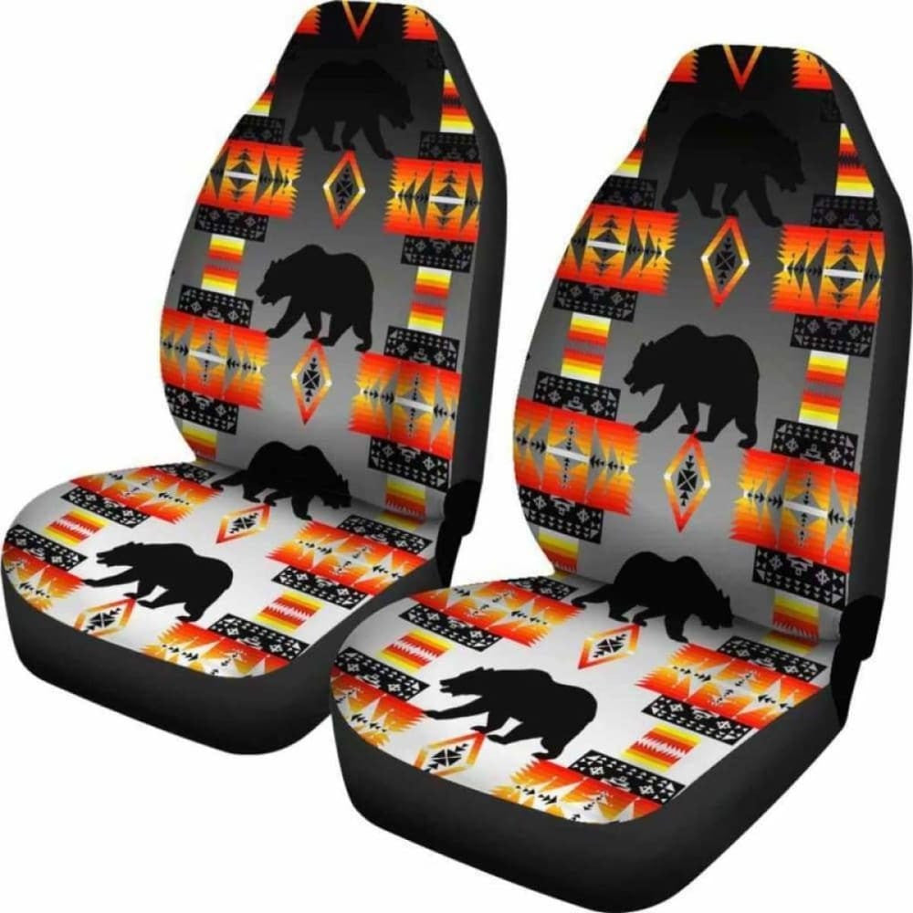 Seven Tribes Black and White Bear Car Seat Covers