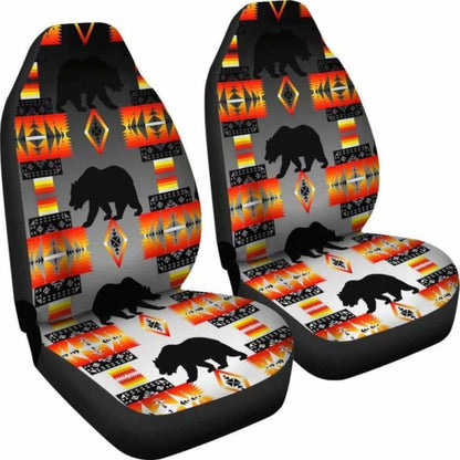 Seven Tribes Black and White Bear Car Seat Covers