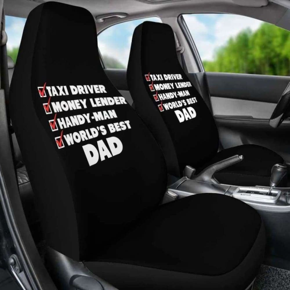 Worlds Best Dad Car Seat Covers