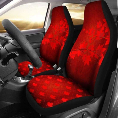 Canada Maple Leaf Red Car Seat Covers