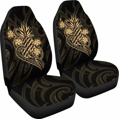Polynesian Car Seat Covers Gold Pineapple