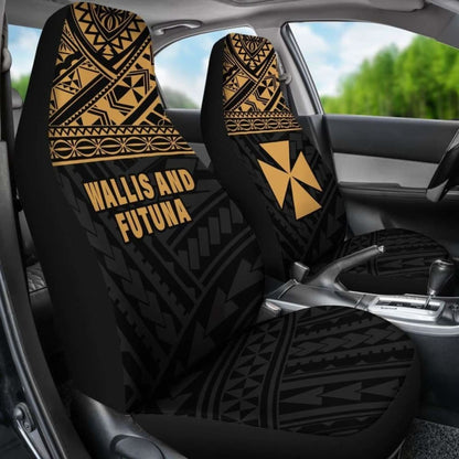Wallis And Futuna Polynesian Car Seat Covers Gold -
