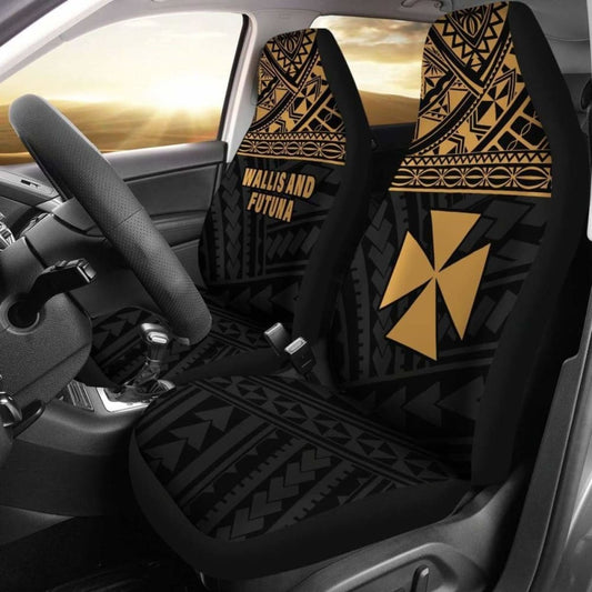 Wallis And Futuna Polynesian Car Seat Covers Gold -