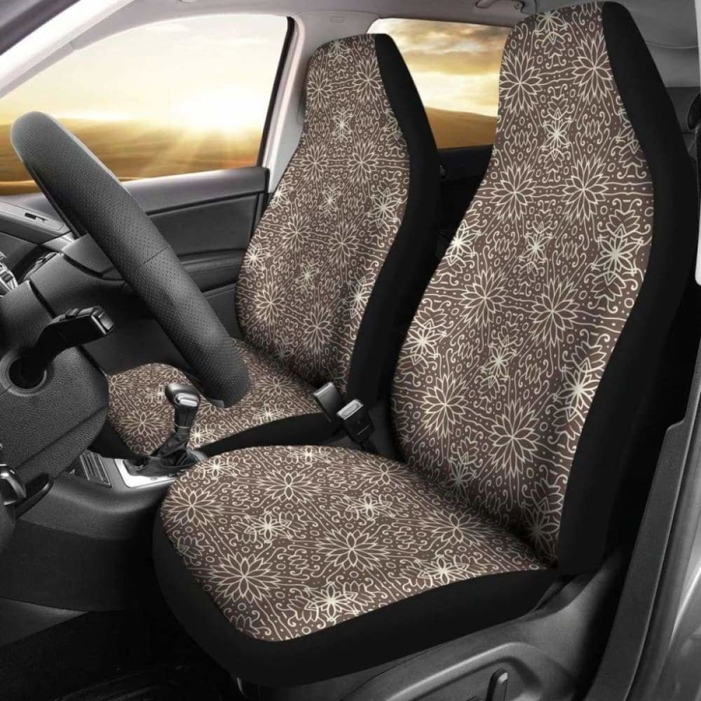 Retro Vintage Floral Custom Car Seat Covers