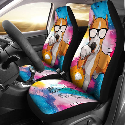 Funny Pitbull Amazing Gift For Pitbull Lovers Car Seat Covers