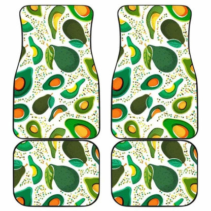 Avocado Design Pattern Front And Back Car Mats