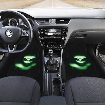 Creepy Green Alien Car Floor Mats