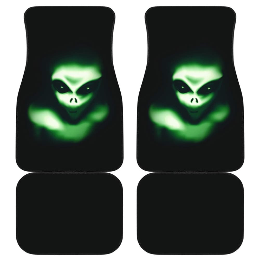 Creepy Green Alien Car Floor Mats