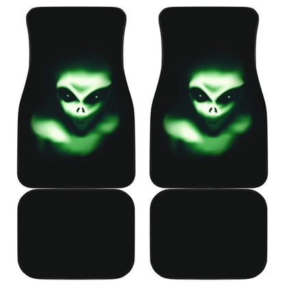 Creepy Green Alien Car Floor Mats