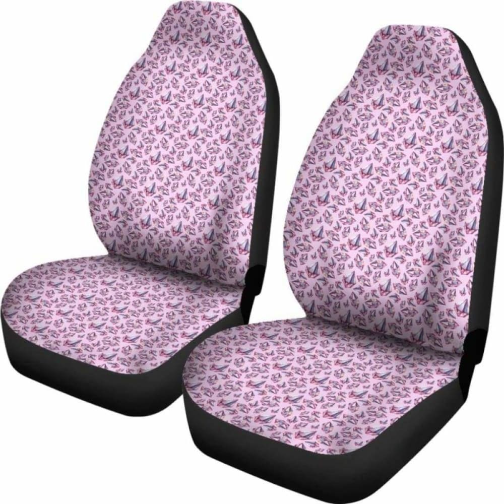 Pink With Watercolor Crystals Car Seat Covers