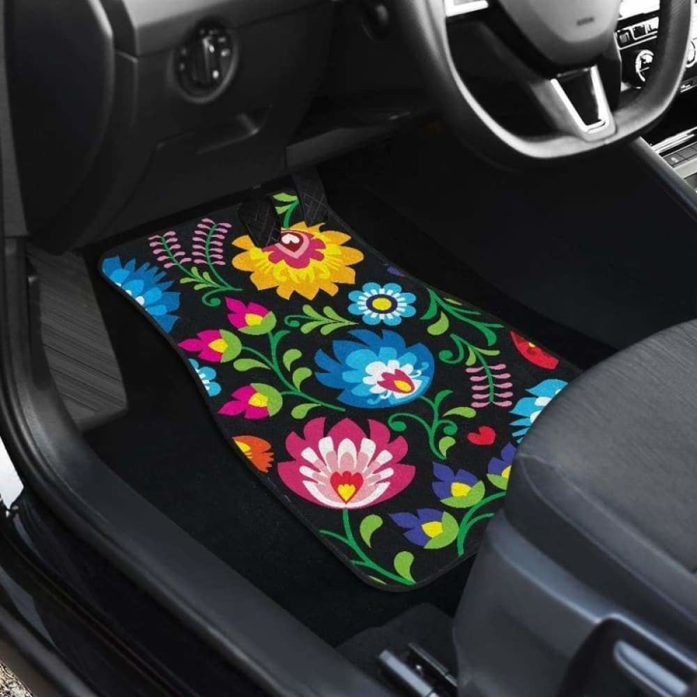 Floral Car Floor Mats