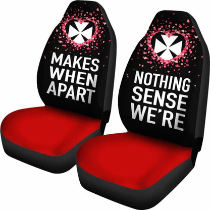 Wallis And Futuna Car Seat Covers Couple Valentine Nothing Make Sense (Set Of Two)