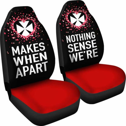 Wallis And Futuna Car Seat Covers Couple Valentine Nothing Make Sense (Set Of Two)