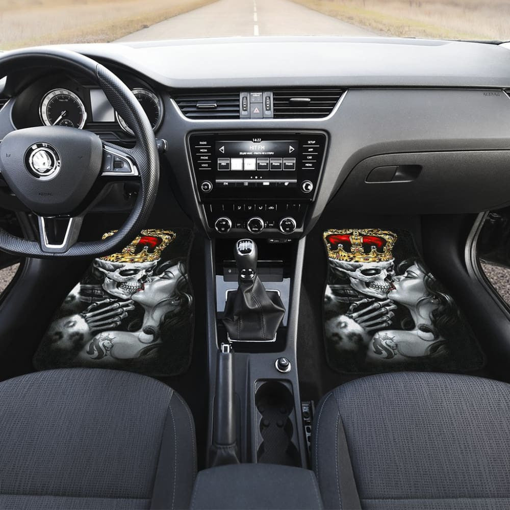 King Kiss Skull Car Floor Mats