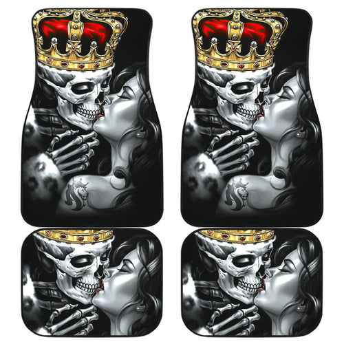 King Kiss Skull Car Floor Mats