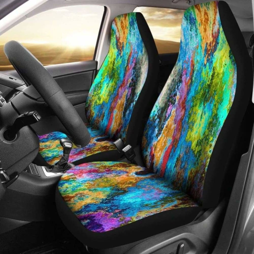 Rainbow Abstract Seat Covers