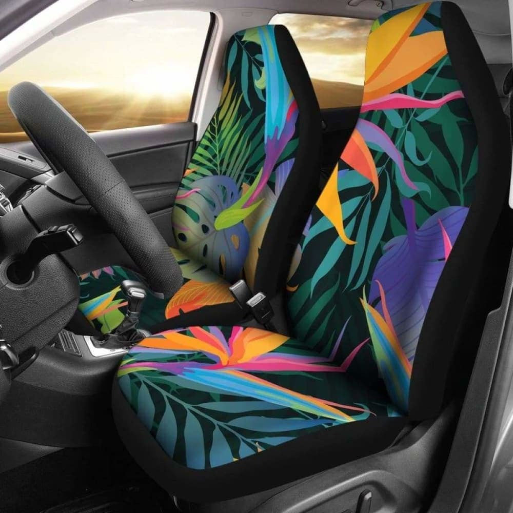 Colorful Plants Car Seat Covers