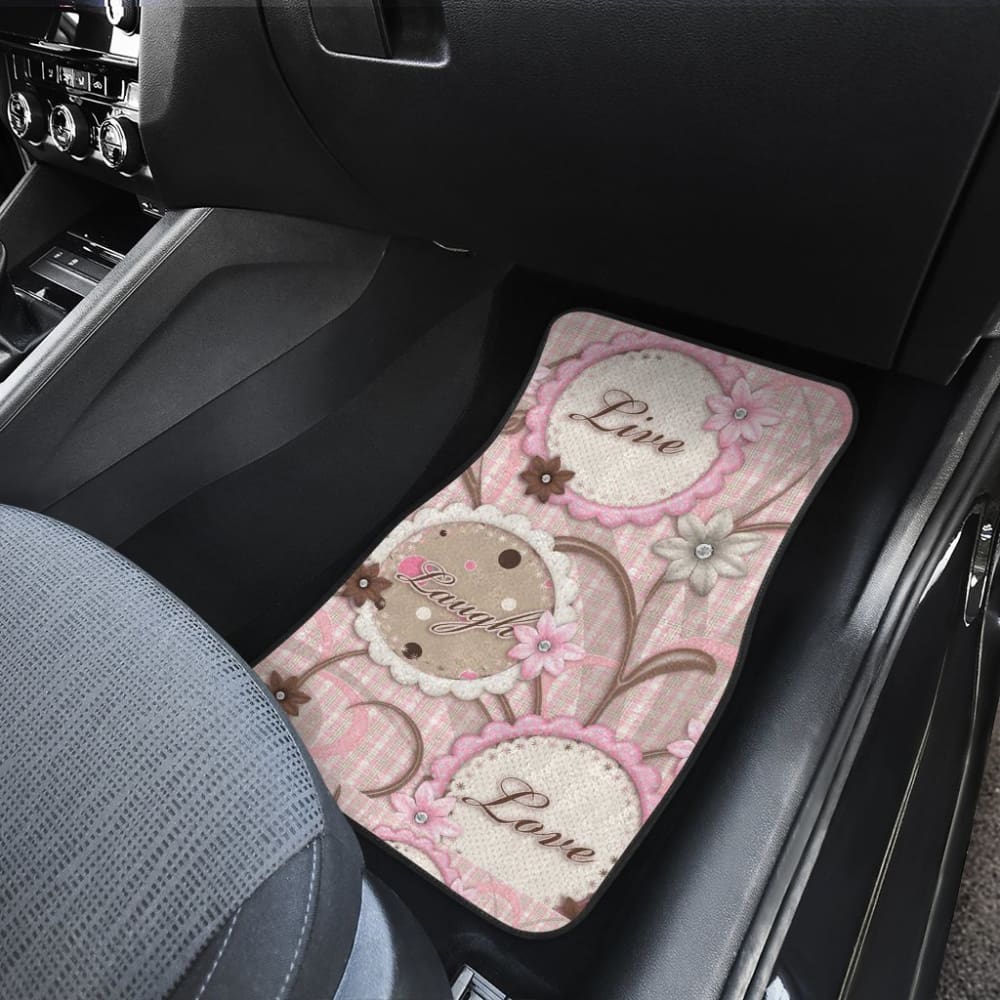 Pink Live Laugh Love Girly Amazing Gift Ideas Car Floor Mats