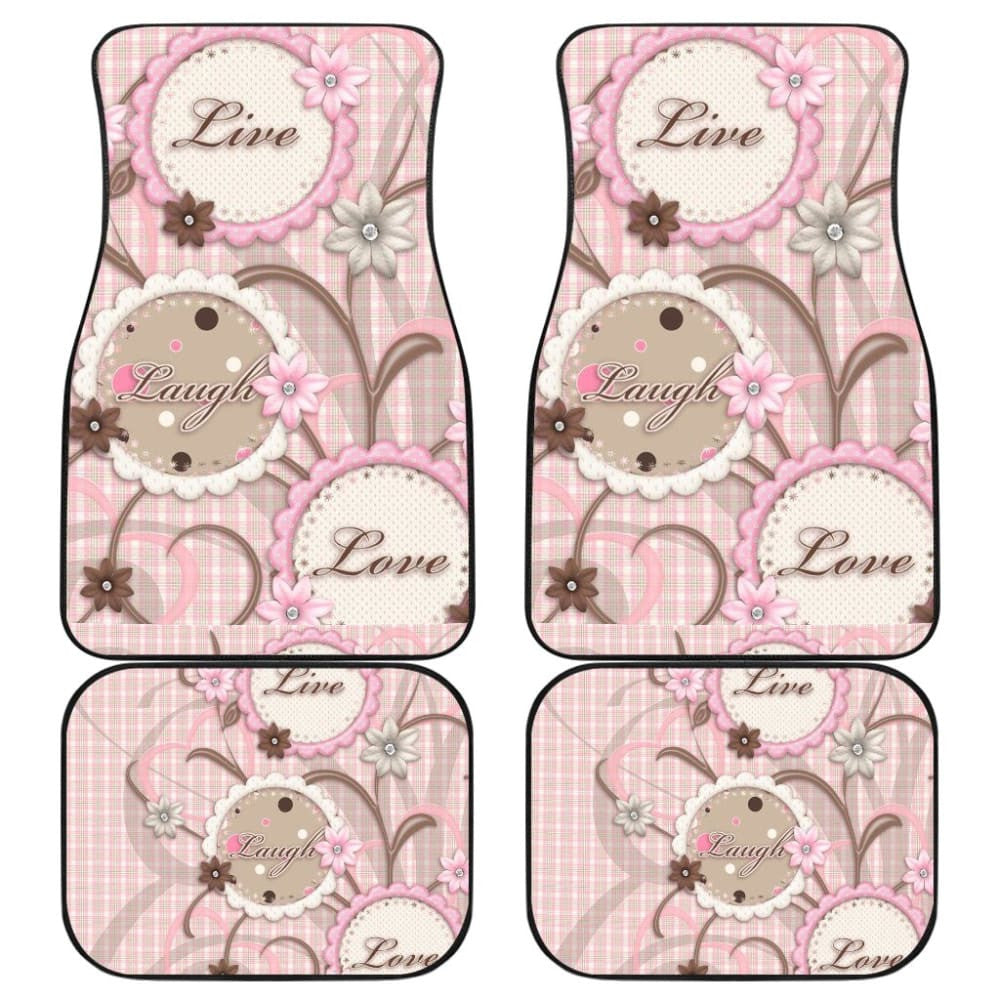 Pink Live Laugh Love Girly Amazing Gift Ideas Car Floor Mats
