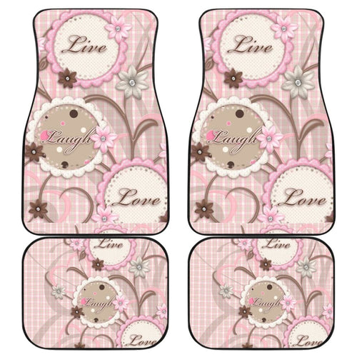 Pink Live Laugh Love Girly Amazing Gift Ideas Car Floor Mats