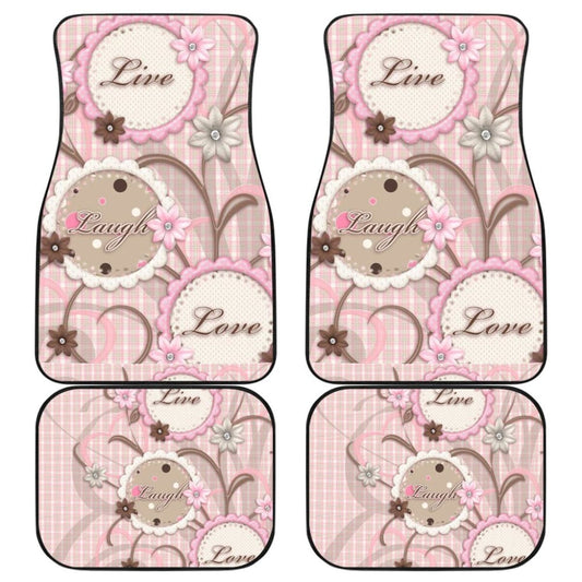 Pink Live Laugh Love Girly Amazing Gift Ideas Car Floor Mats