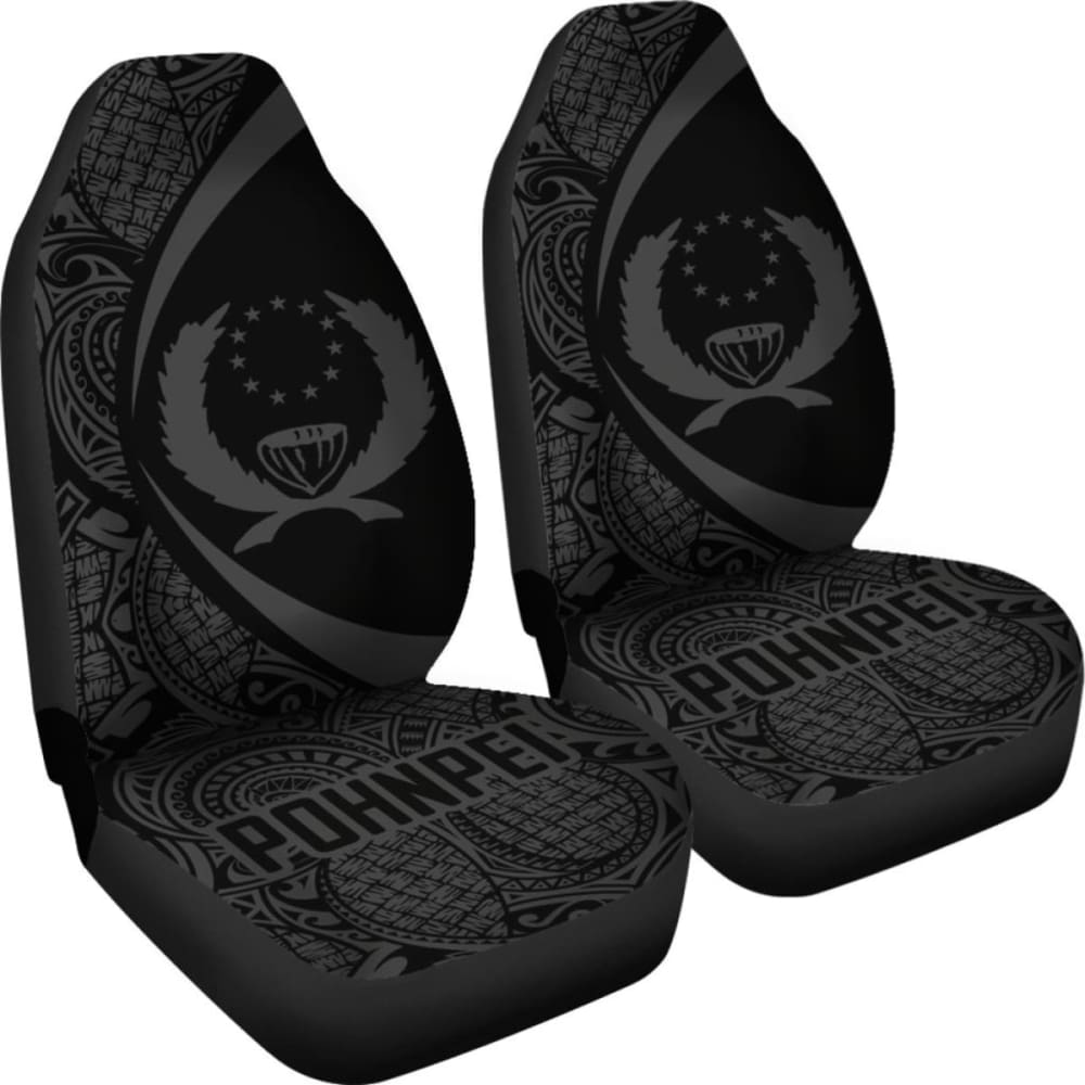 Pohnpei Coat Of Arms Polynesian Car Seat Covers Circle Style
