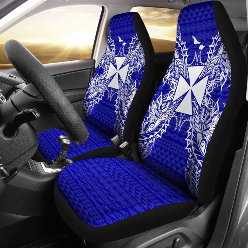 Wallis And Futuna Polynesia Car Seat Cover Map Blue