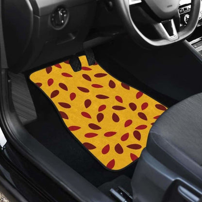 Passion Fruit Texture Front And Back Car Mats