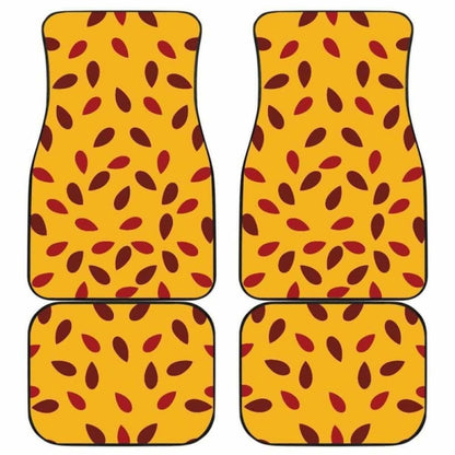 Passion Fruit Texture Front And Back Car Mats