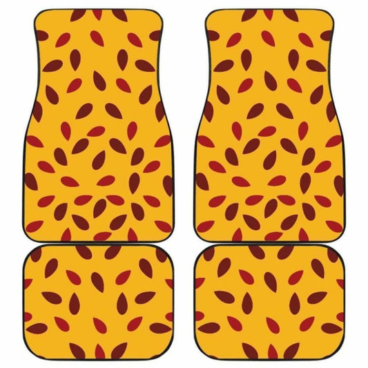 Passion Fruit Texture Front And Back Car Mats