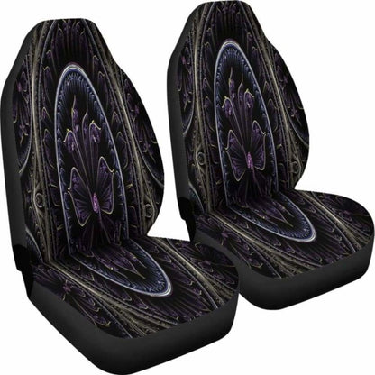 Floral Fractal Car Seat Covers