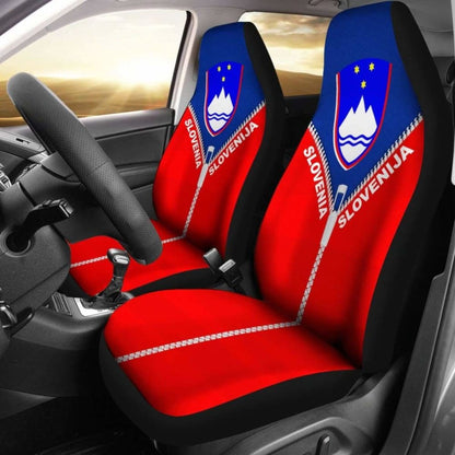 Slovenia Car Seat Cover With Straight Zipper Style