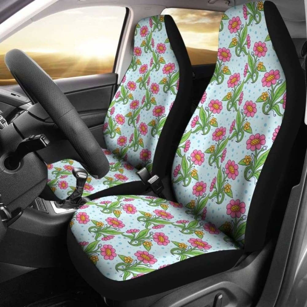 Native Wild Flower Custom Car Seat Covers