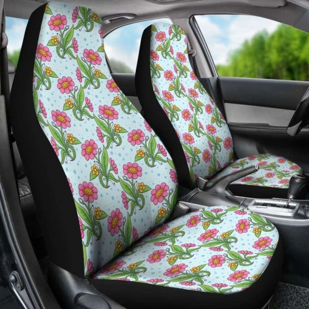 Native Wild Flower Custom Car Seat Covers