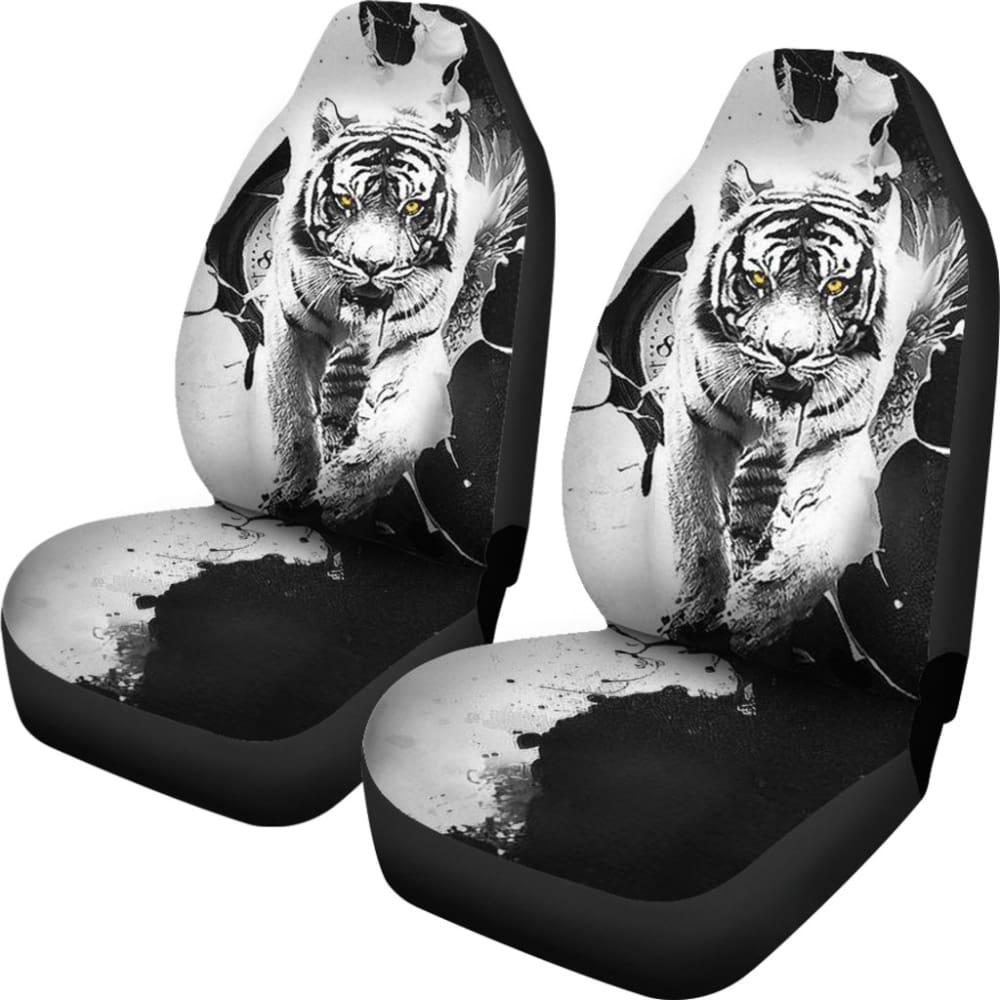 Tiger Car Seat Covers Custom Accessories Gift Idea