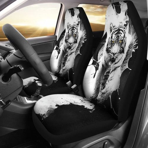 Tiger Car Seat Covers Custom Accessories Gift Idea
