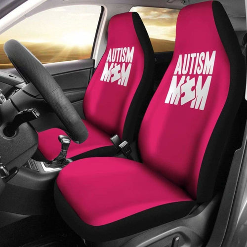 Autism Mom Design Pink Seat Covers