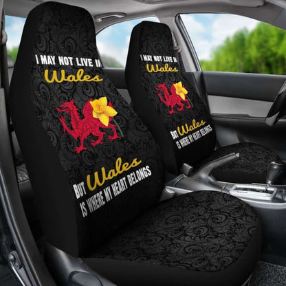 Wales Where My Heart Belongs Car Seat Covers