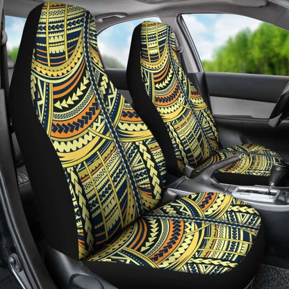 Polynesian Car Seat Cover - Polynesian Tattoo -