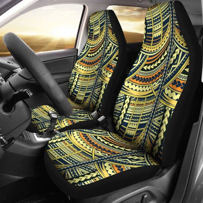 Polynesian Car Seat Cover - Polynesian Tattoo -