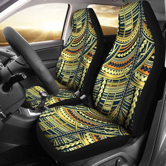 Polynesian Car Seat Cover - Polynesian Tattoo -